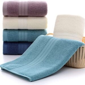  BEST TOWEL - Paquete de 6 toallas de baño – Superabsorbentes –  100 % algodón – 27 x 54 pulgadas (paquete de 6 toallas de baño multicolor)  : Hogar y Cocina